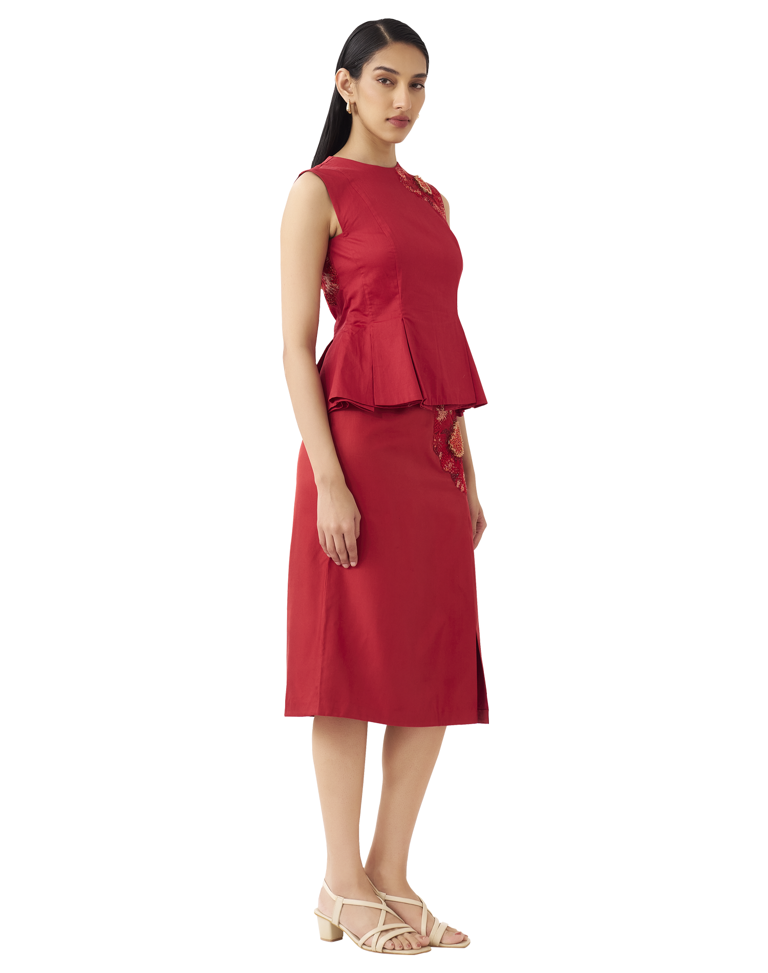 SCARLET BLOOM CO-ORD SET