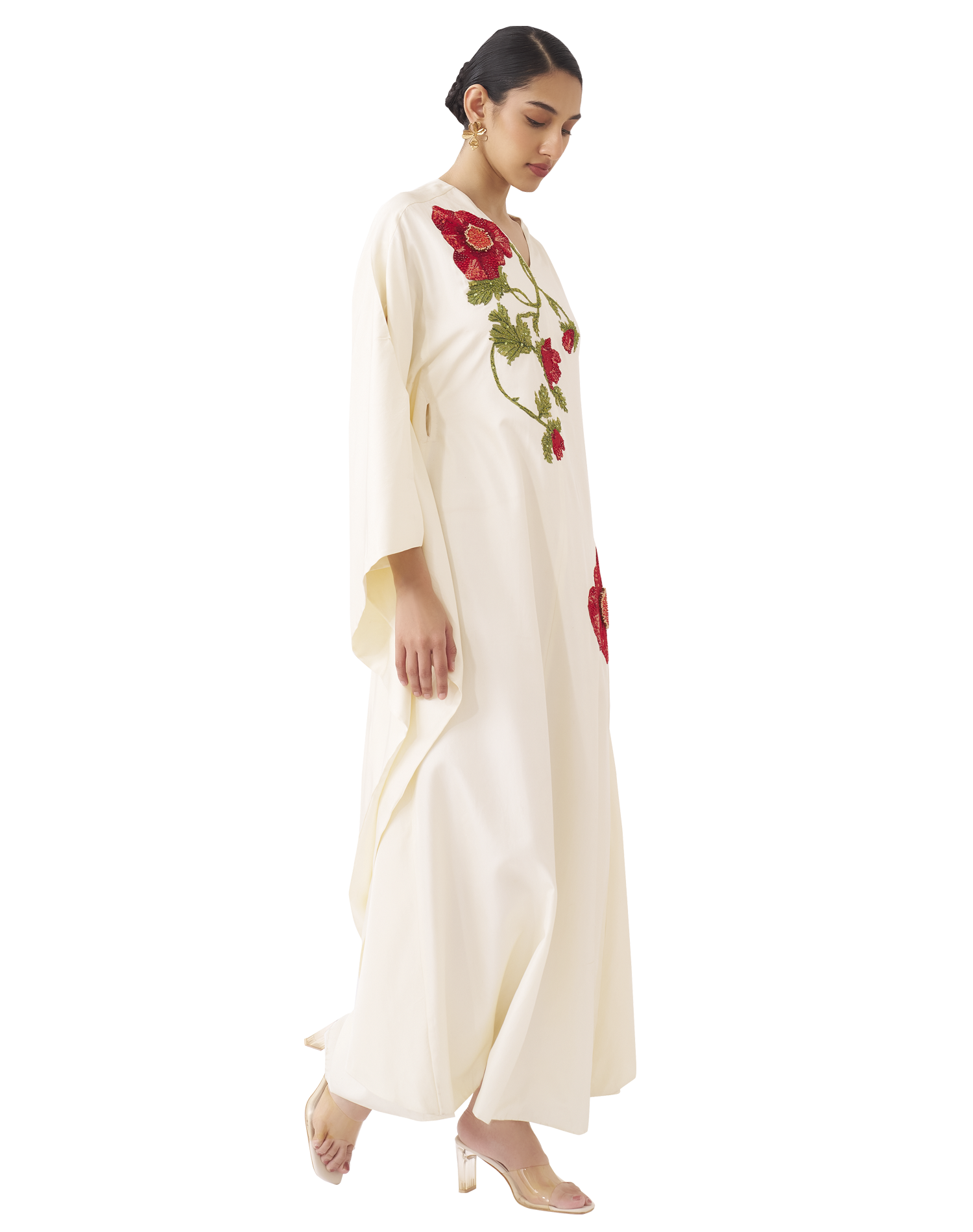 CALIFORNIA POPPY KAFTAN DRESS